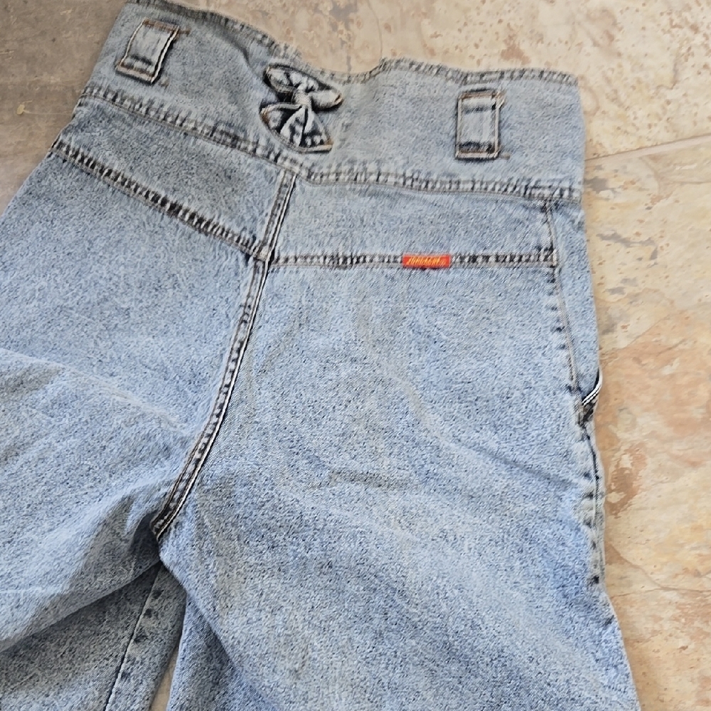 True 80s Vintage Jordache Bows  High-Waisted Denim Shorts Xs 00 0 Ribcage Retro